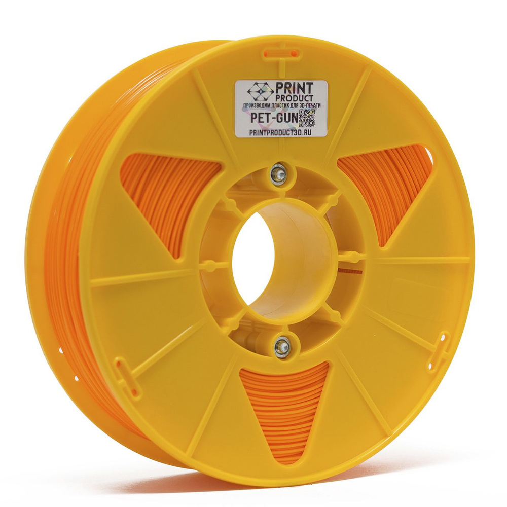 PET-GUN Оранжевый, моток 50 м, 1.75 мм, пластик PrintProduct для 3D-принтера  #1