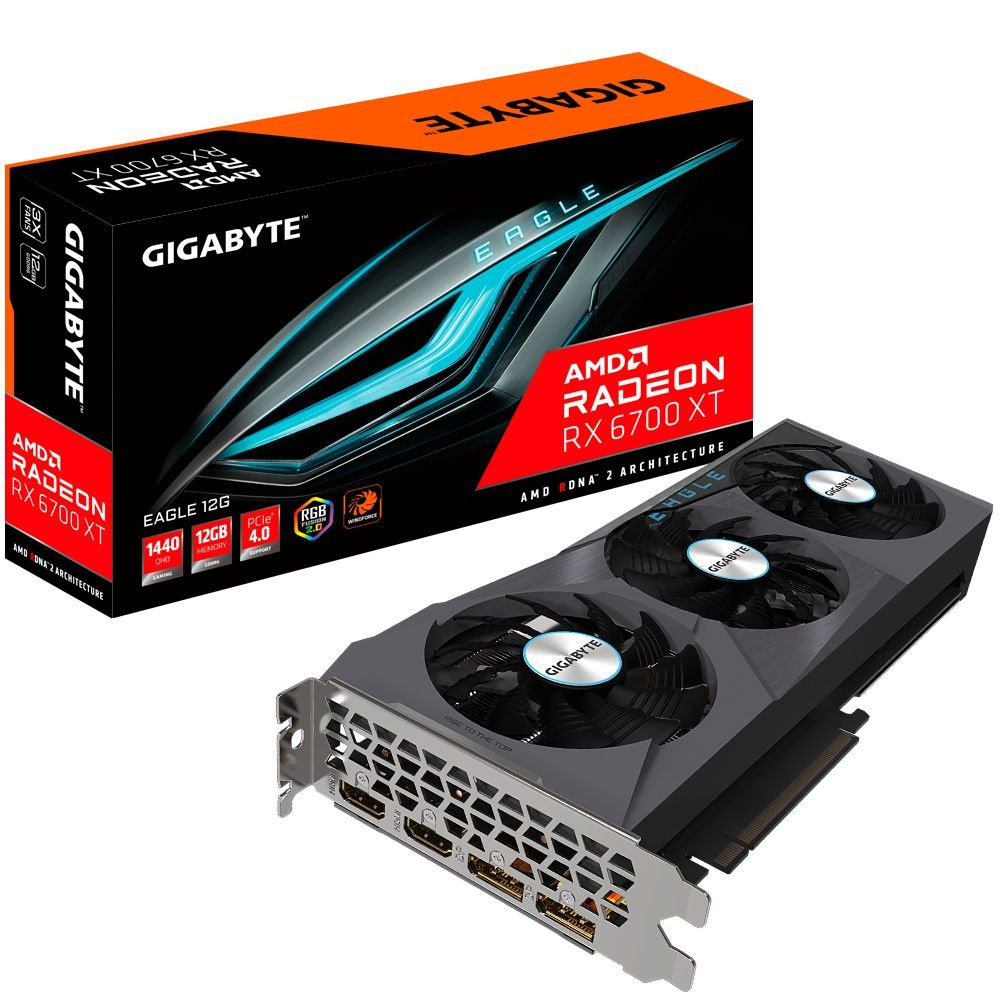 Видеокарта Gigabyte Radeon RX 6700 XT, 12 ГБ GDDR6 - купить по низким ценам  в интернет-магазине OZON (1014481227)