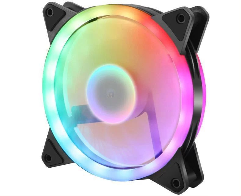 Корпусный кулер для компьютера 120 мм с aRGB подсветкой, вентилятор для ...