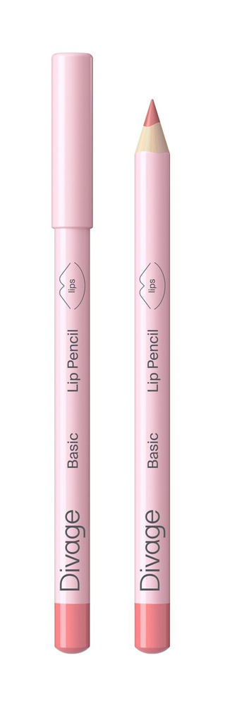 Карандаш для губ / 1 pink / Divage Basic Lip Pencil #1