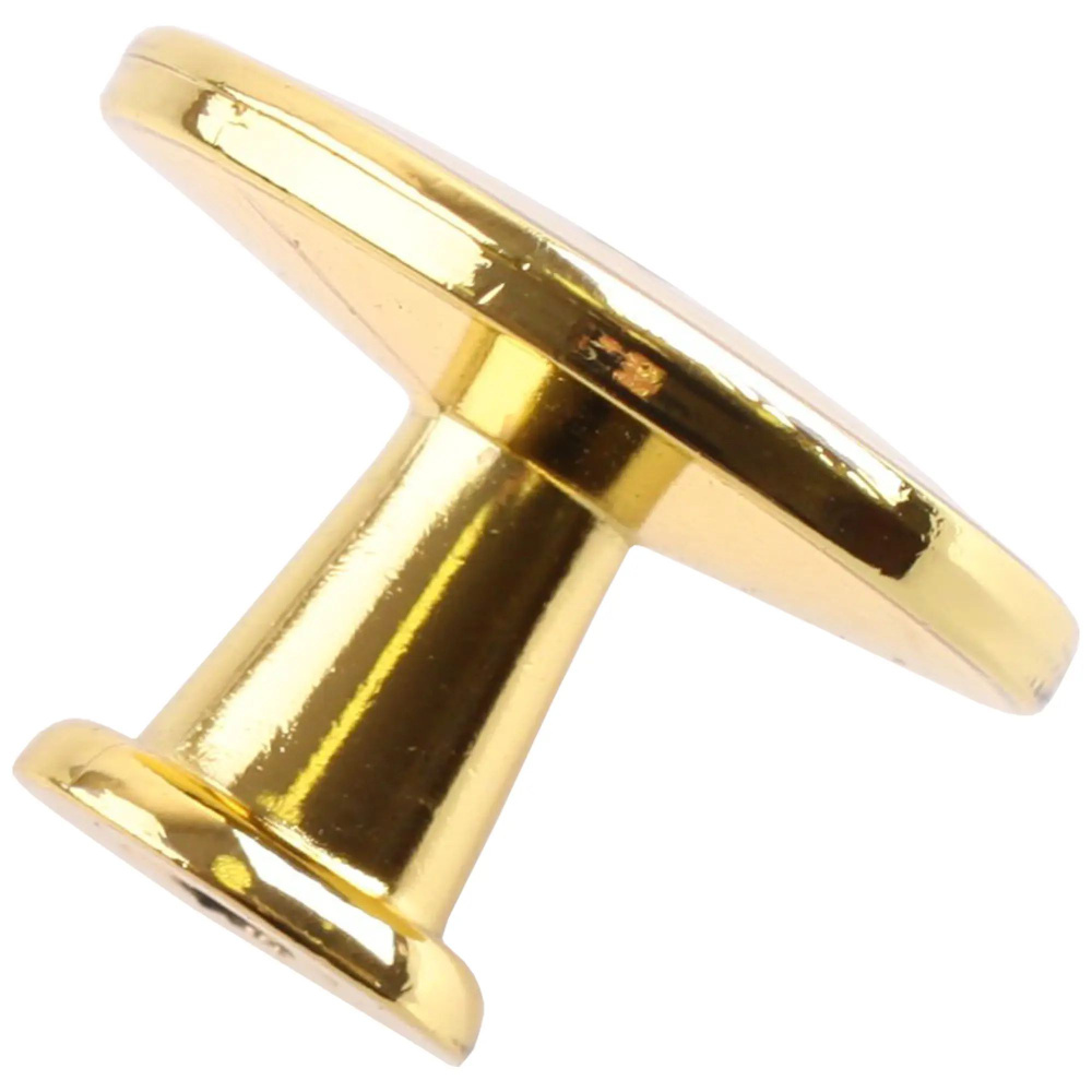 Ручка-кнопка мебельная, цвет глянцевое золото #1