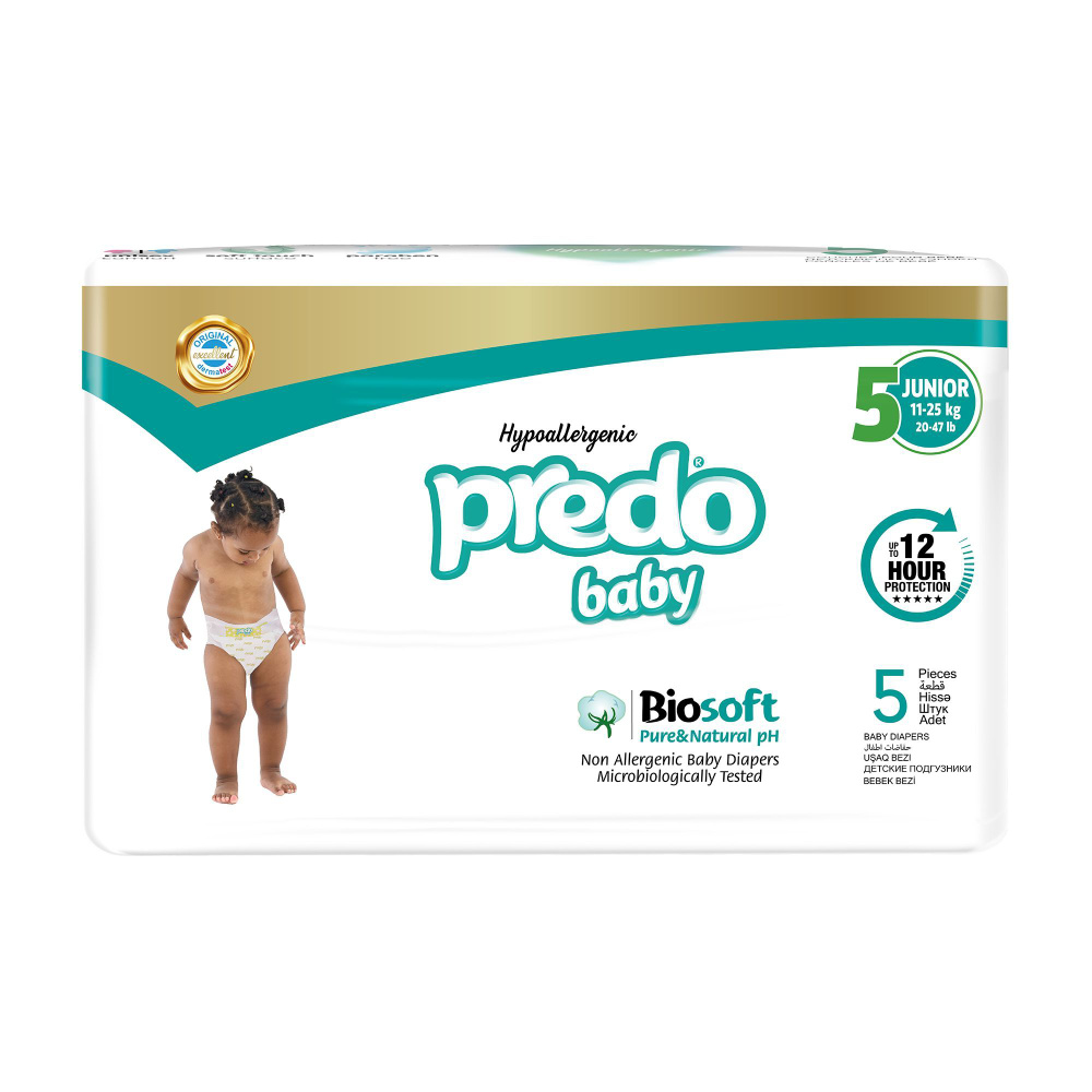 PREDO Baby Подгузники 5 Junior SIZE (11-25кг) 5шт #1