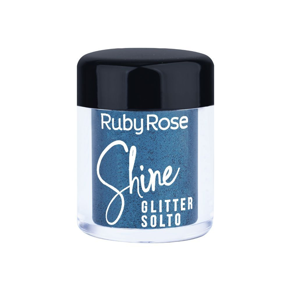 Блестки для лица и тела и волос, рассыпчатый пигмент Shine Pigmento от Ruby Rose HB-8405 Оттенок Бирюзовый #1