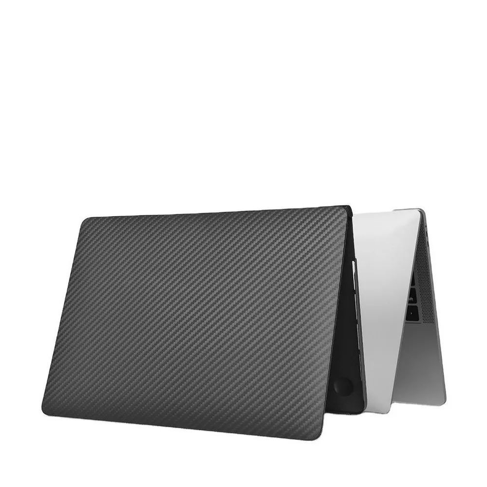 Чехол Gurdini для MacBook Pro 14.2" 2021 (A2442) пластик черный карбон #1