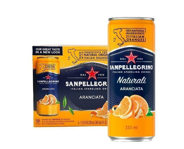 Газированный напиток San Pellegrino Aranciata, Апельсин, 6 шт., 330 мл  #1