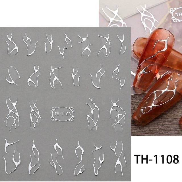 Наклейки для ногтей TH-1108 #1