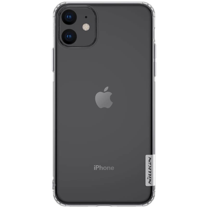 Силиконовый чехол Nillkin Nature Series прозрачный, белый для Apple iPhone 11 Pro  #1