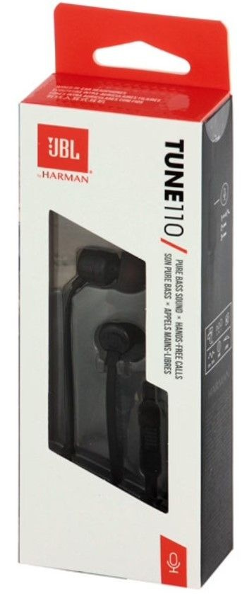 JBL Наушники проводные с микрофоном, 3.5 мм, черный #1