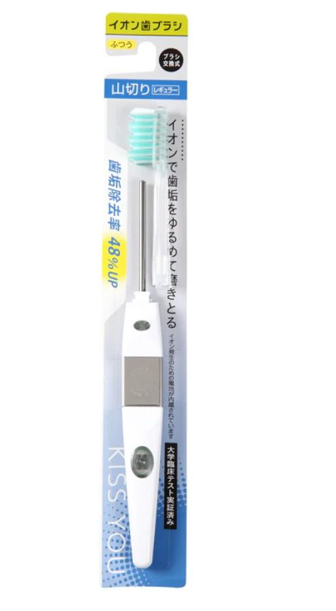 Hukuba Dental Ионная зубная щётка КЛАССИЧЕСКАЯ с КОСЫМ срезом (Жёсткая) ручка + 1 головка  #1
