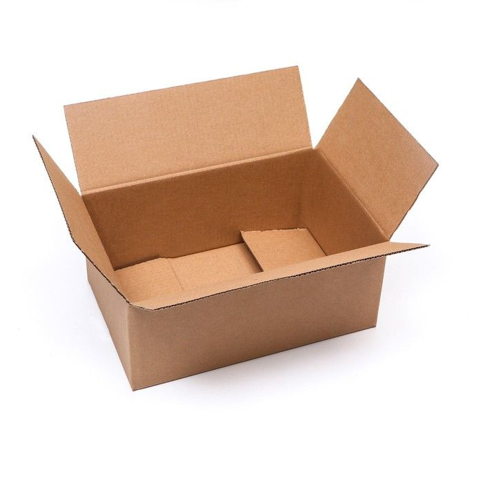 Коробка складная, бурая, 35 х 23,5 х 15 см #1