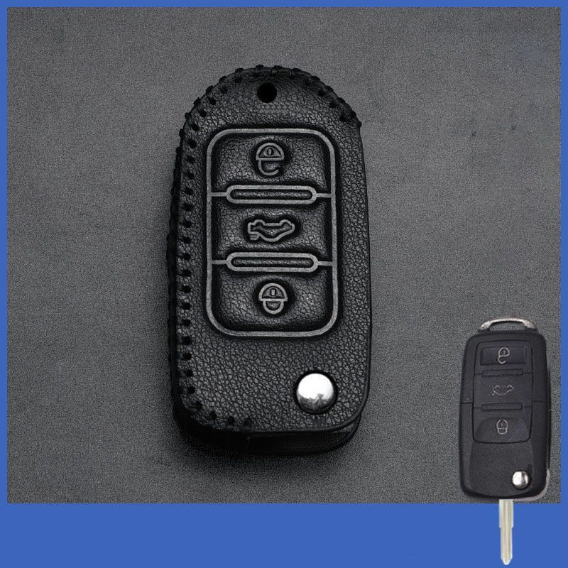 Кожаный чехол для ключей от автомобиля VW Volkswagen Polo Tiguan Passat ...
