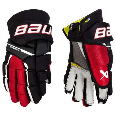 Перчатки BAUER SUPREME M3 INT (BLK/RED 13") #1