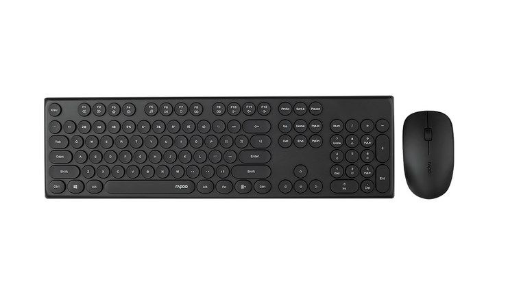 RAPOO Клавиатура беспроводная Клавиатура Rapoo X260S, Black, USB + мышь  #1