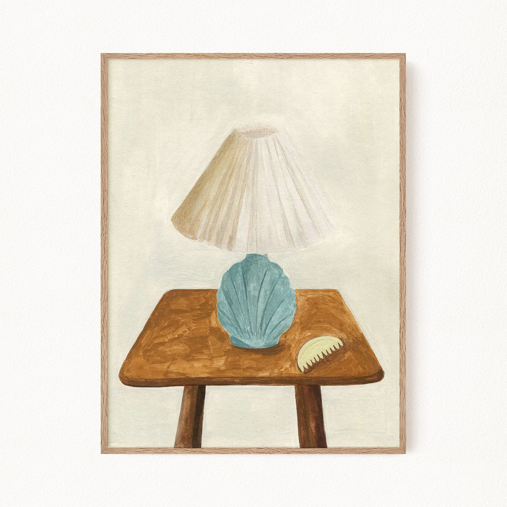 Постер для интерьера "Shell Lamp with Comb IV", 30х40 см #1