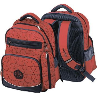 Рюкзак школьный 39x30x14 см, эргономичная дышащая спина, 1 отделение, 2 передних кармана, 2 боковых кармана, #1