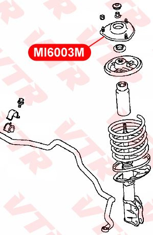 Vtr Опора амортизатора, арт. MI6003M, 1 шт. #1