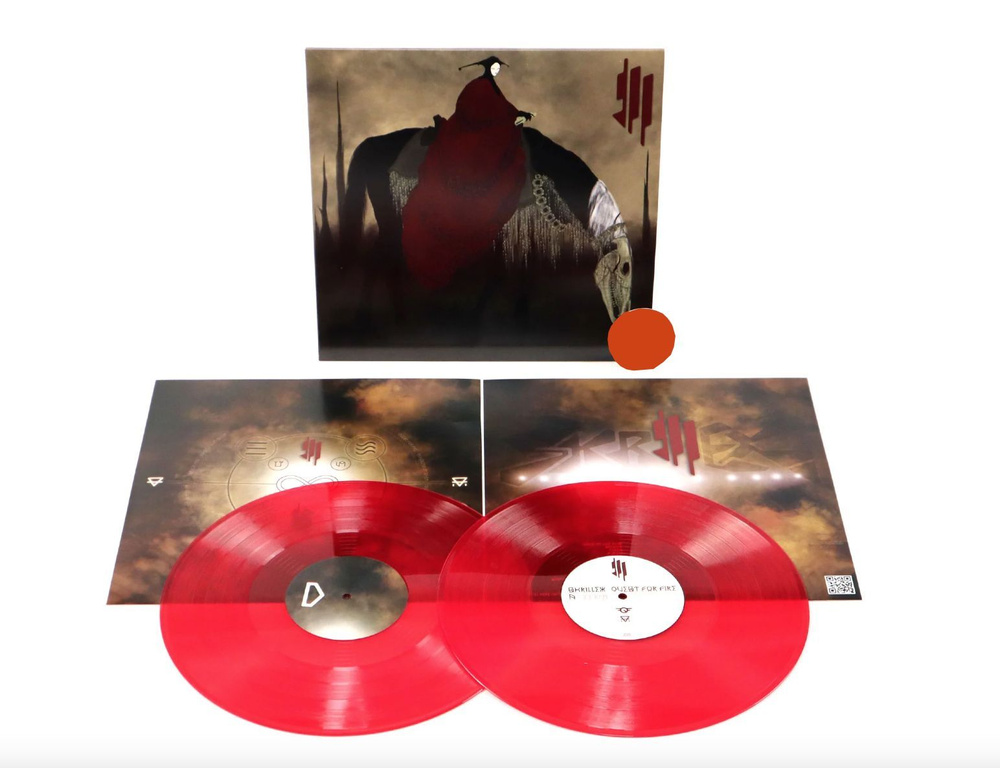 Skrillex - Quest For Fire (Red Ruby Translucent Limited USA) Рубиново-Красная Виниловая Пластинка. Товар #1