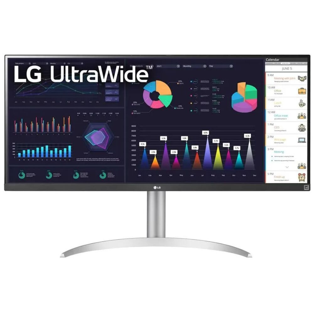 LG 34" Монитор 34WQ650-W, серебристый #1