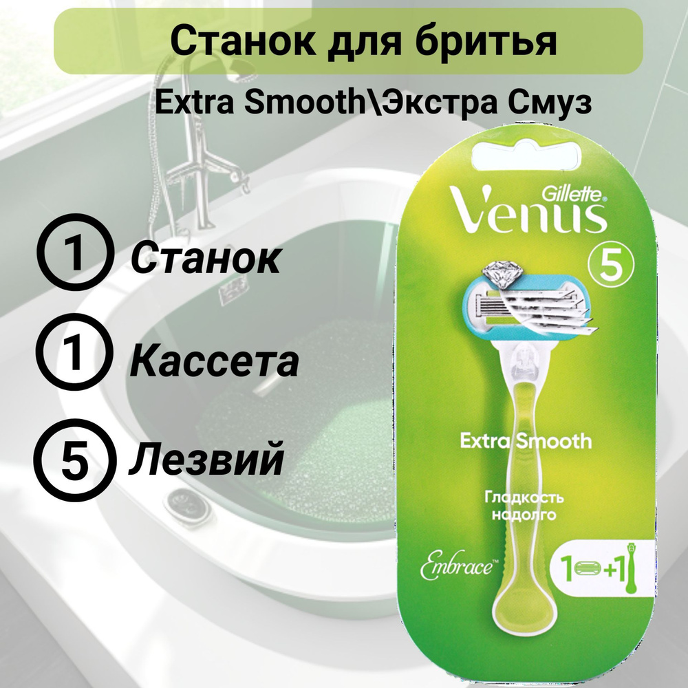 Venus Станок для бритья Гладкость надолго + 1 сменная кассета  #1