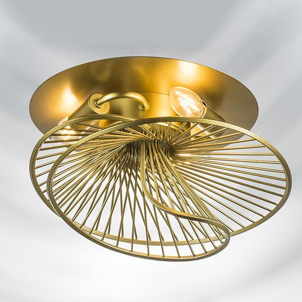 Люстра потолочная Lightstar ZETA, 3 лампочки E14, цвет золото #1