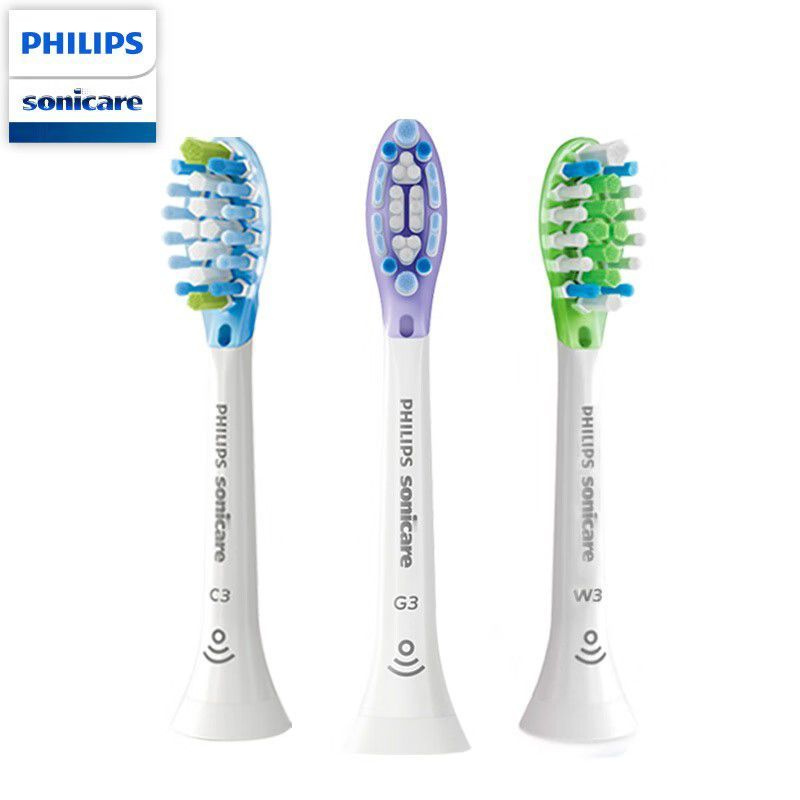 Сменные насадки для электрических зубных щеток Philips Sonicare HX9073/67, С3/W3/G3 смешанная стая, белый #1