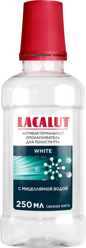 Lacalut / Лакалют Ополаскиватель для полости рта White антибактериальный с мицеллярной водой, со вкусом #1