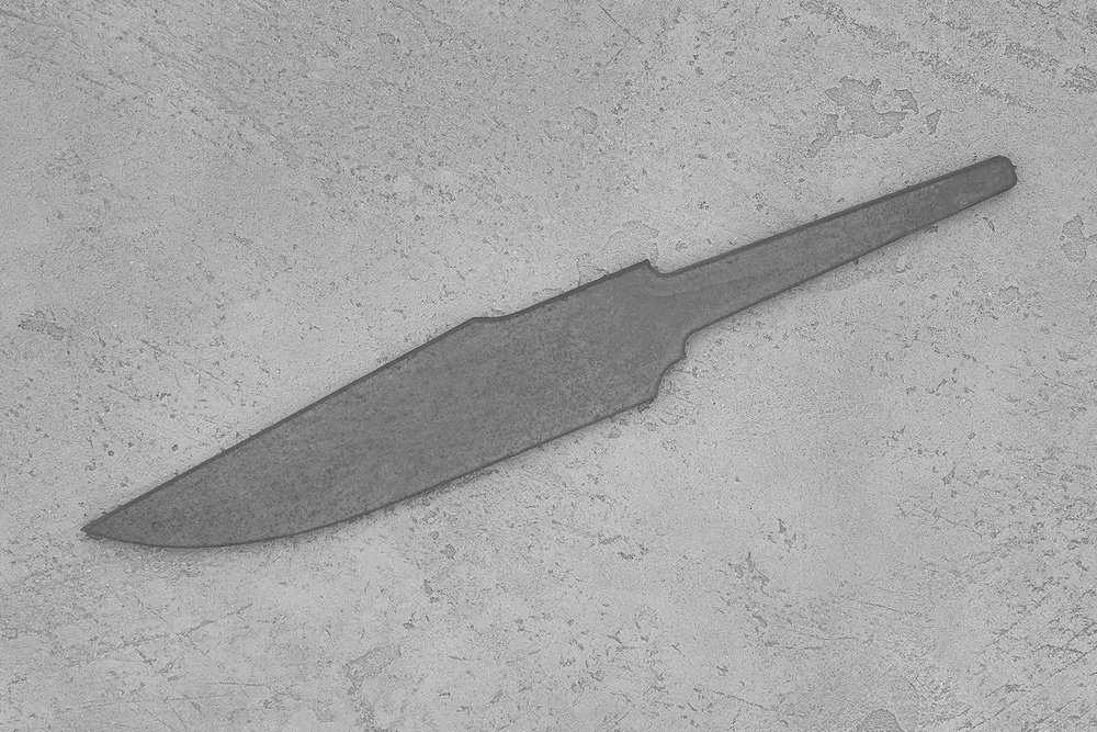 Заготовка для ножа, сталь Cr8 3,6мм. Модель "Шип" с клинком 140мм, ТО 62-63HRC  #1