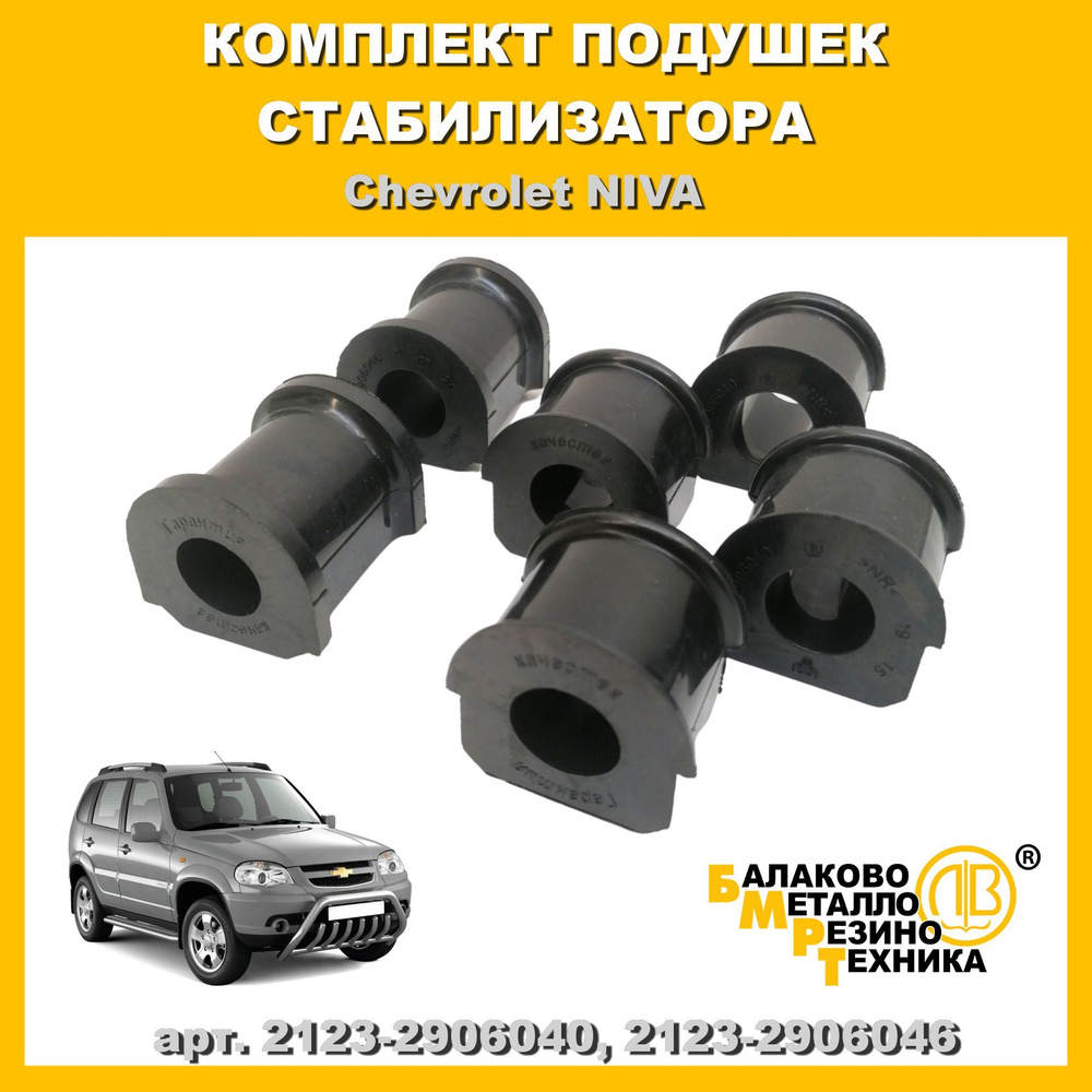 Подушка штанги стабилизатора ВАЗ 2123 -2906040Р переднего