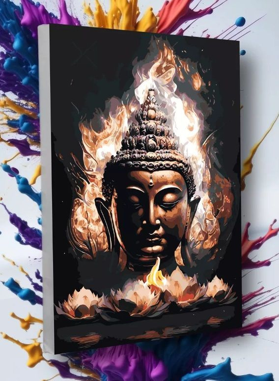 Картина по номерам Будда, буддизм, медитация, религия, индуизм  #1