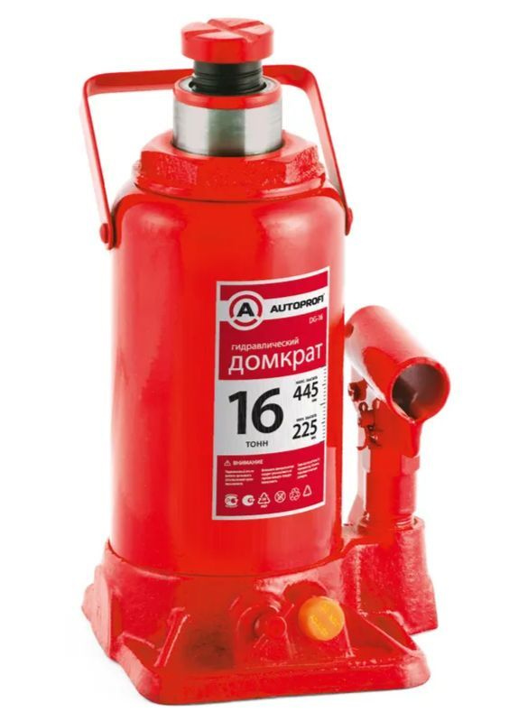 Домкрат гидравлический 16 т. 225-445 мм (защита от перегруза) AUTOPROFI