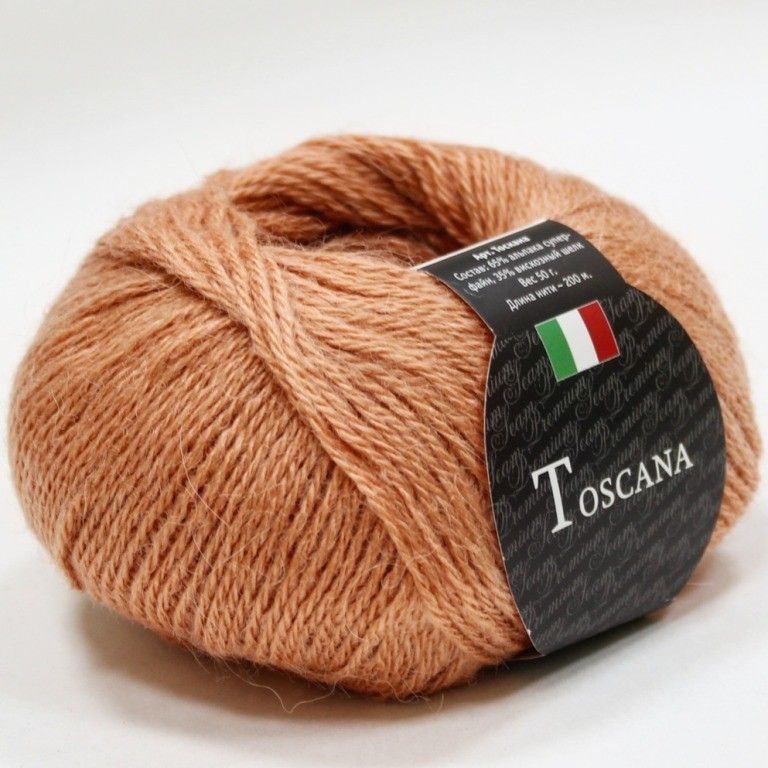 Пряжа Seam Toscana 12 Сеам Тоскана, 65% альпака суперфайн 35% вискозный шёлк, 50 г, 200 м, 1 моток  #1