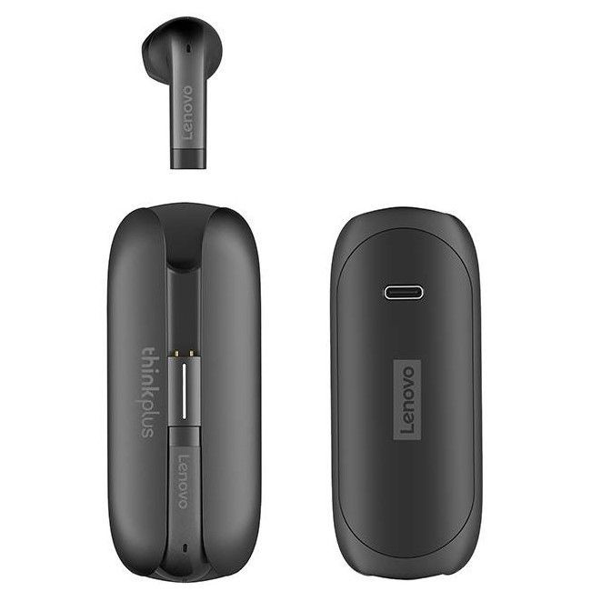 Наушники беспроводные с низкой задержкой Lenovo TW60B True Wireless Earbuds черные  #1