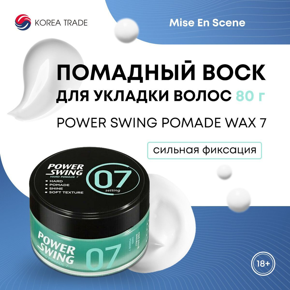 Воск для укладки волос MISE EN SCENE POWER SWING POMADE WAX 7 80 г #1