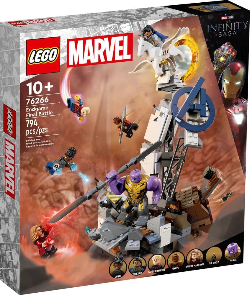 Конструктор LEGO Marvel Super Heroes 76266 Endgame Final Battle - купить с  доставкой по выгодным ценам в интернет-магазине OZON (1206363944)