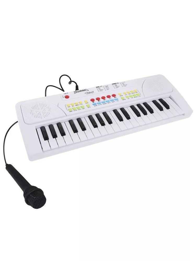 Синтезатор с микрофоном детский пианино электронное с USB кабелем  #1