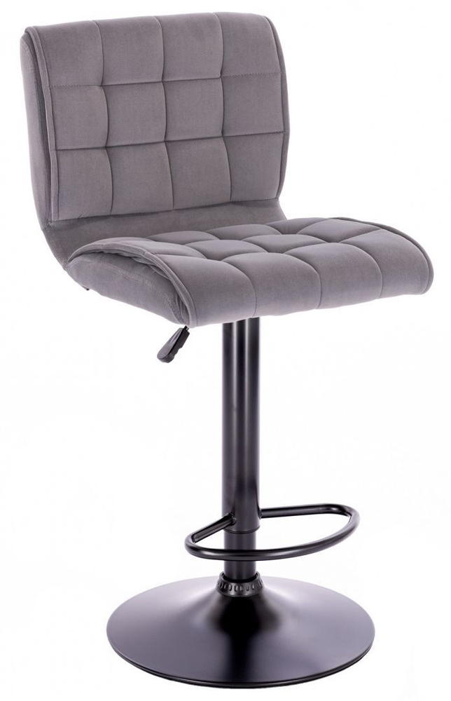 Барный стул Everprof Richy Ткань Серый / со спинкой / для кухни, комнаты, офиса , кафе, ресторана / с #1