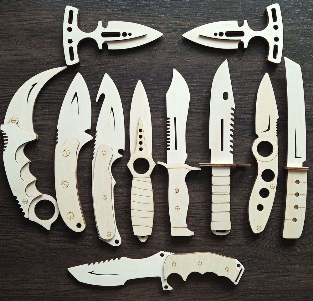 Набор деревянных ножей КС ГО/CS GO/11 штук #1