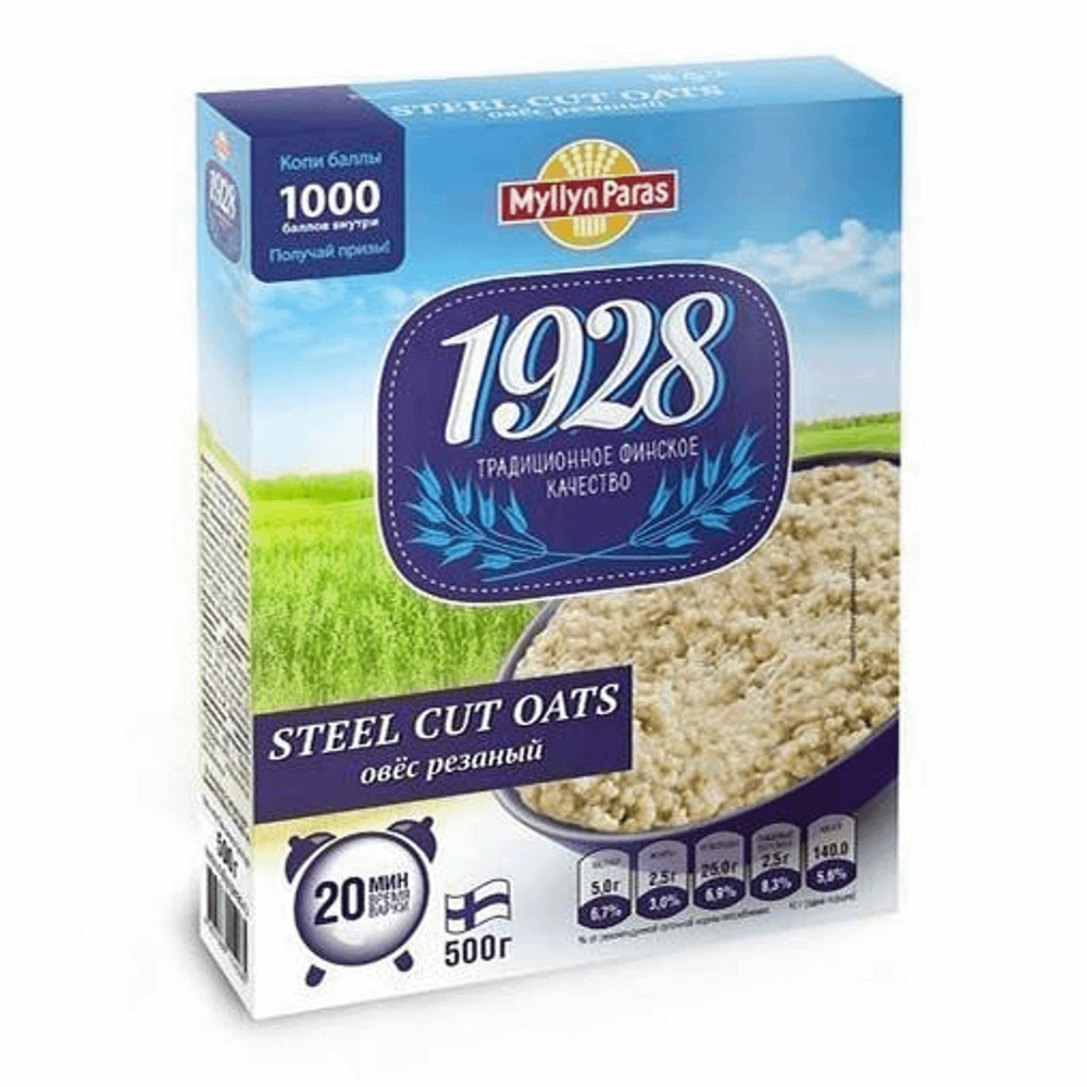 Овёс Myllyn Paras Steel Cut Oats резаный, 500г #1