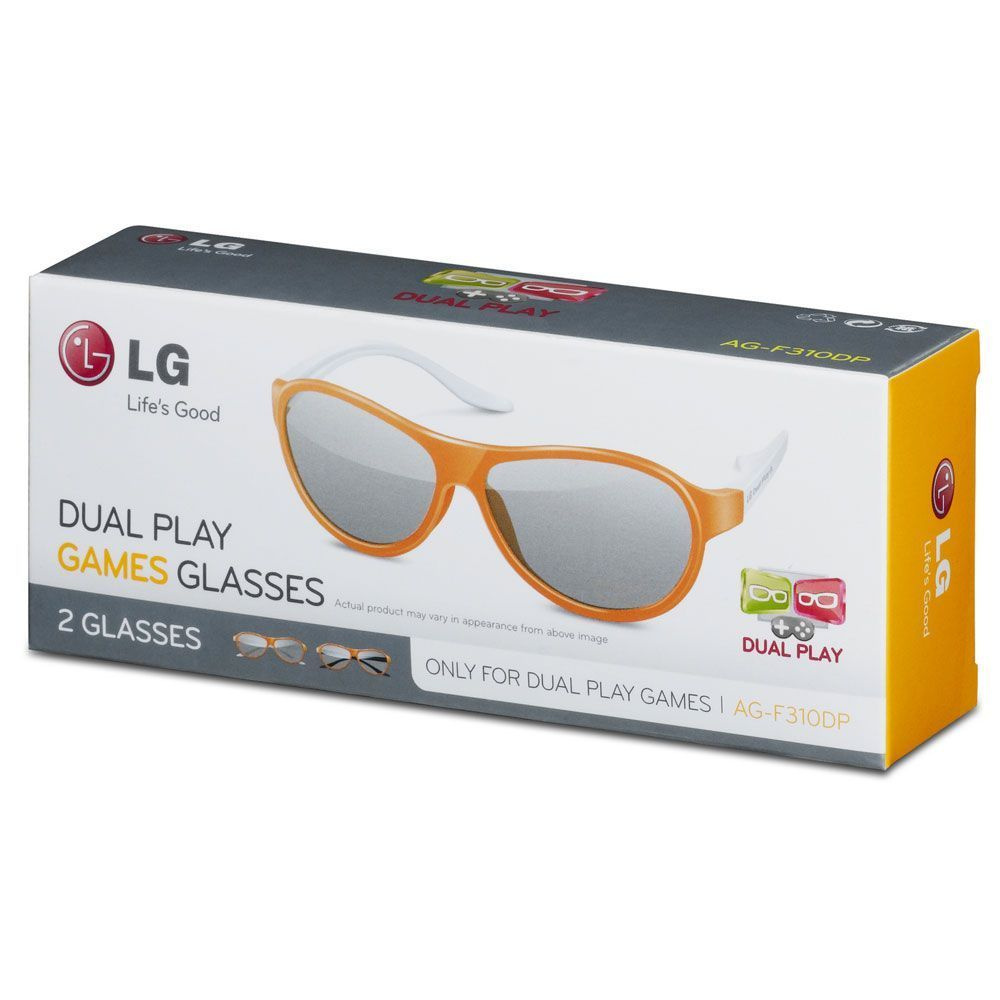 3D-очки ИГРОВЫЕ LG AG-F310DP комплект для 2 игроков, для телевизоров с пассивным типом 3D, Поляризационные #1