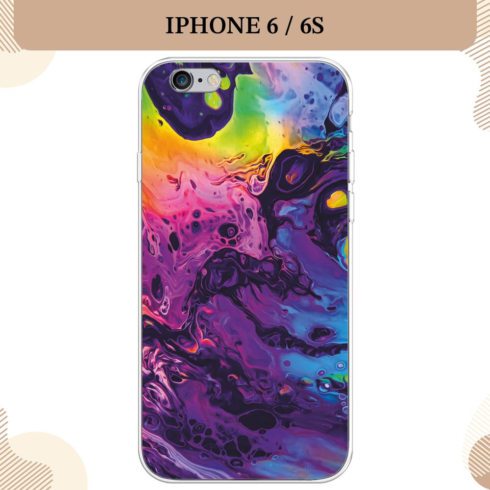 Силиконовый чехол на Apple iPhone 6/6S / Айфон 6/6S, ACID fluid #1