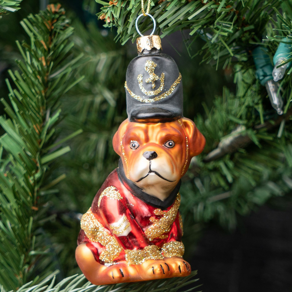 Ёлочная игрушка Glass Hanger Sergeant Dog 9,5 cm #1