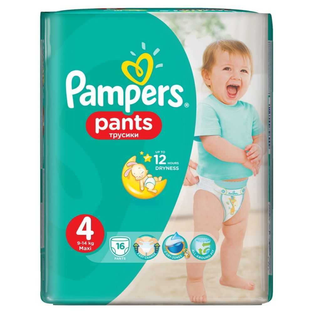 Подгузники-трусики Pampers Pants (4) Maxi 9-14 кг (16 шт.) #1