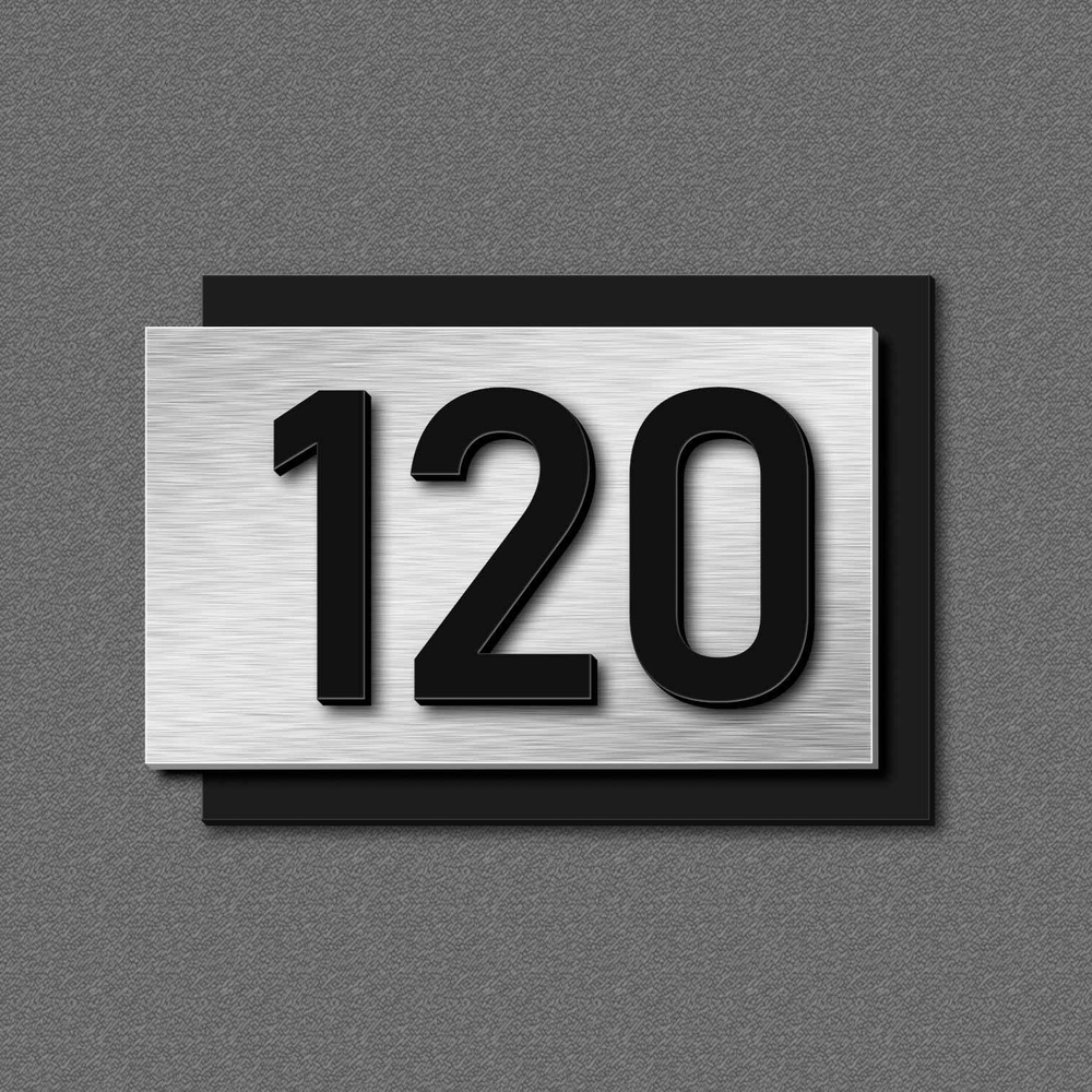 Цифры на дверь, табличка с номером 120 #1