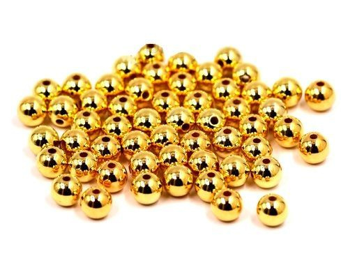 Бусины металлик, золото 12 мм, 500 грамм #1