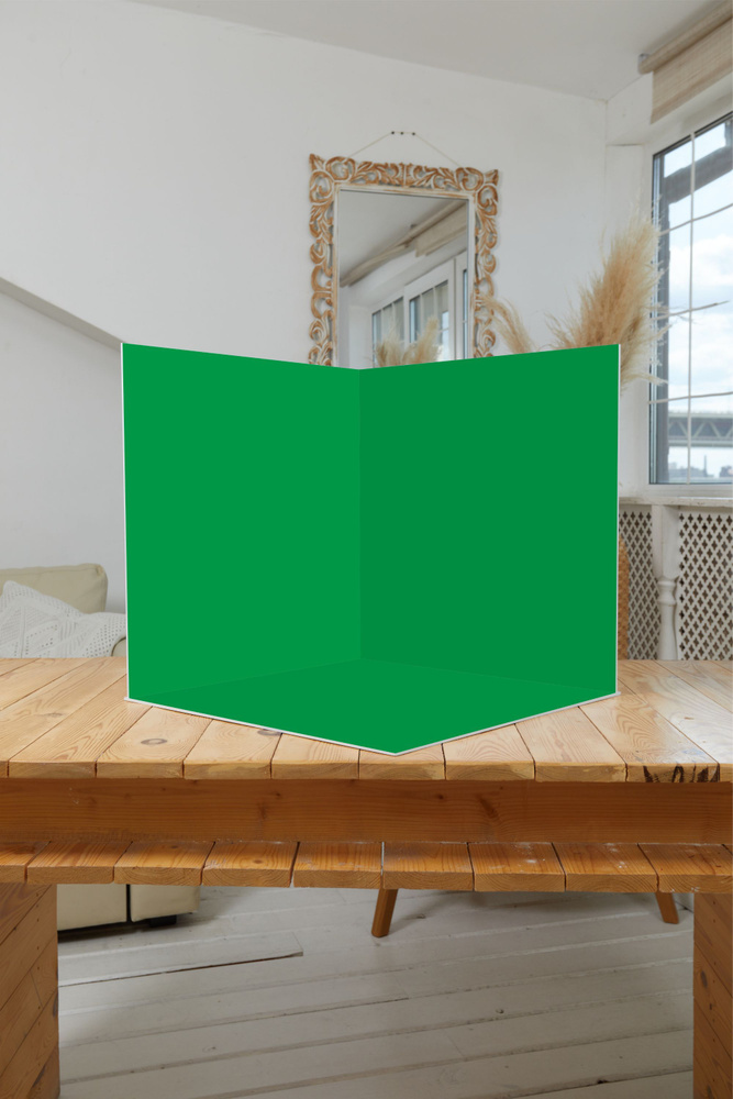 Нижстенд Фон для фото 72 см x 72 см, зеленый #1