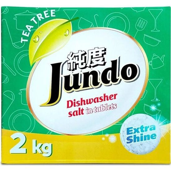 Соль для посудомоечных машин JUNDO Tea Tree Oil, таблетированная, 2 кг  #1