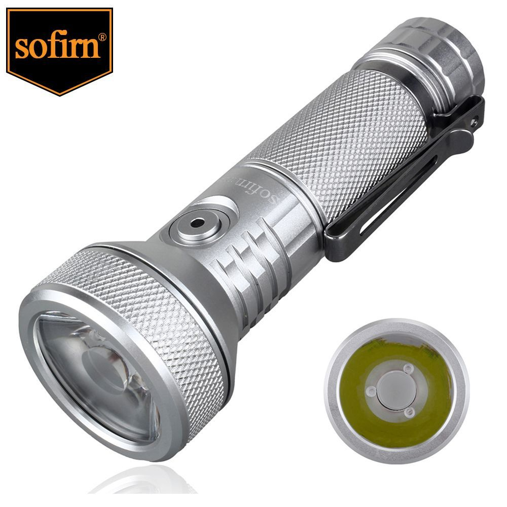 Sofirn IF22A SFT40 Silver 6000K 2100lm USB C перезаряжаемый мощный 21700 светодиодный фонарь 683M дальнего #1