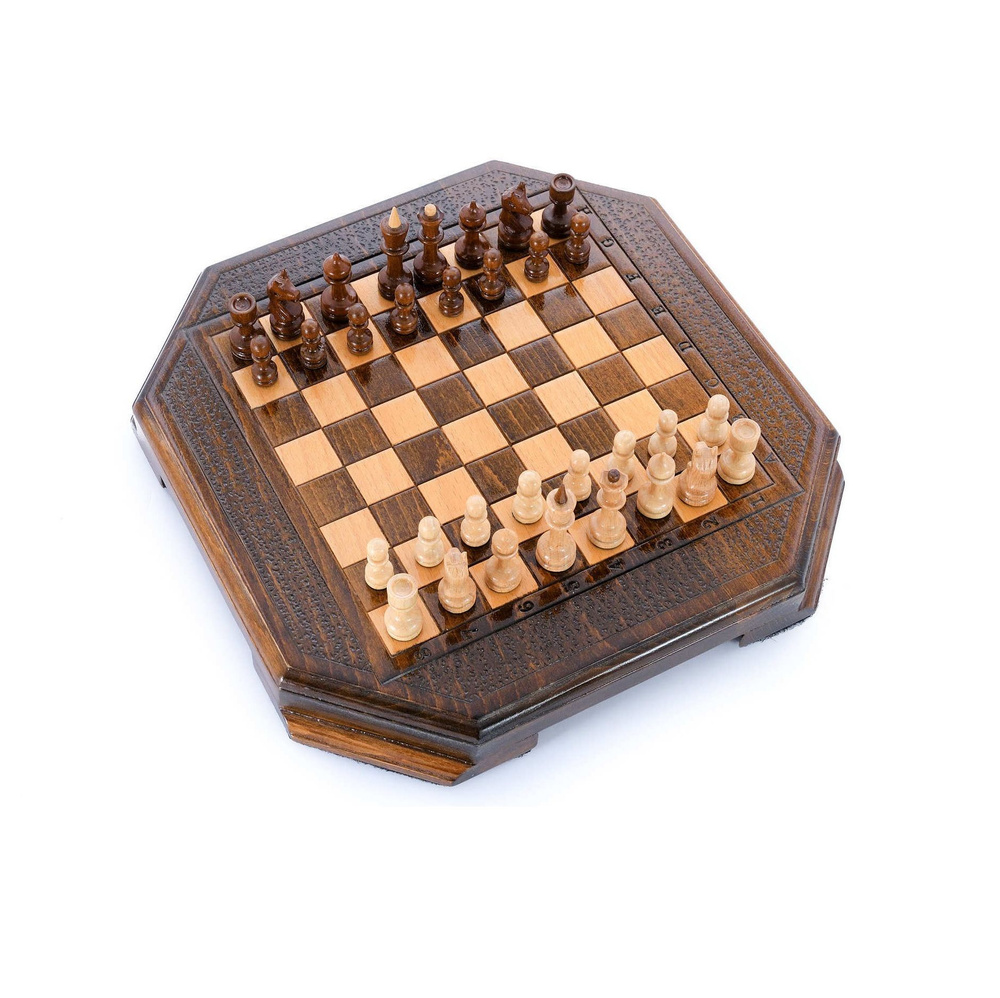 Шахматы резные "Восьмиугольник" 30, Harutyunyan #1