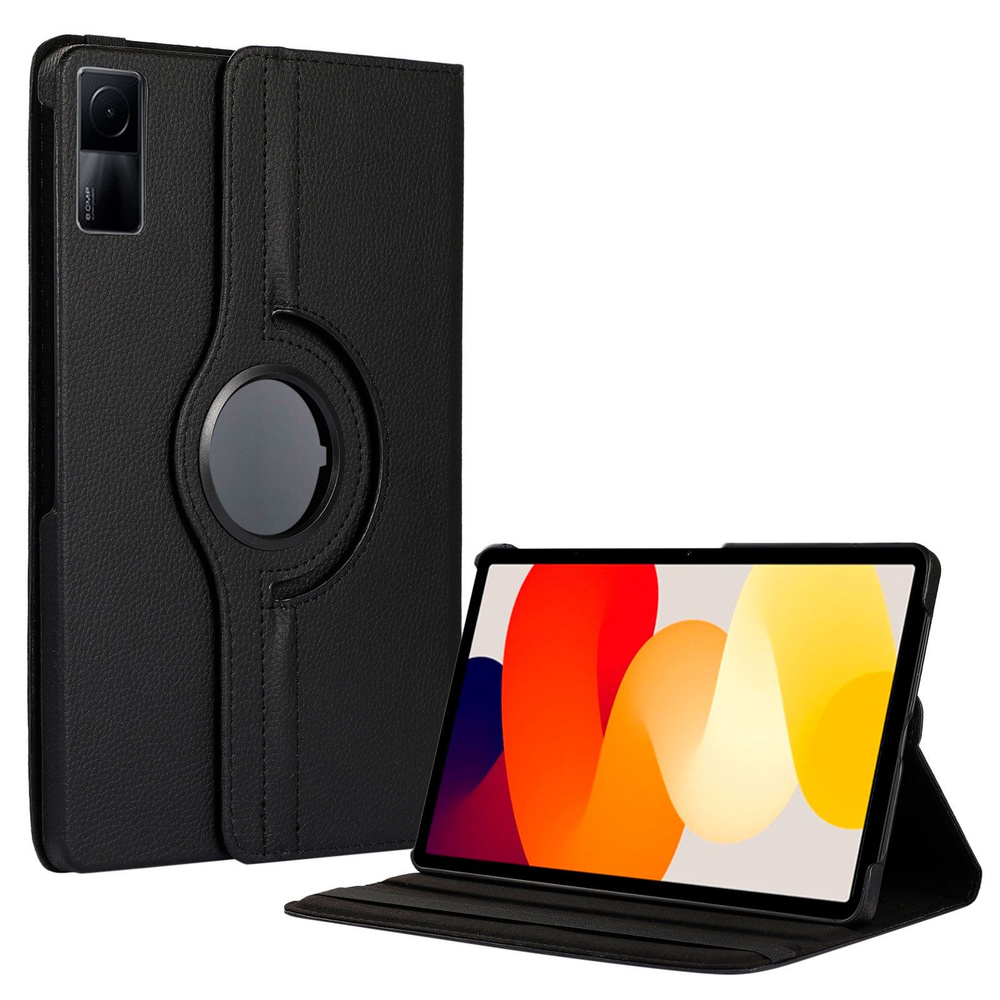 Чехол для планшета Redmi Pad SE (11 дюймов), с подставкой / поворотный 360 градусов (черный)  #1