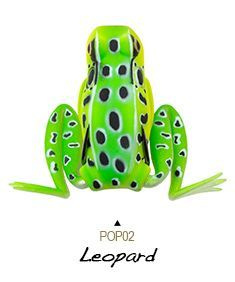 Лягушка Lunkerhunt Popping Frog 14gr, 57mm, POP02 - Leopard #1